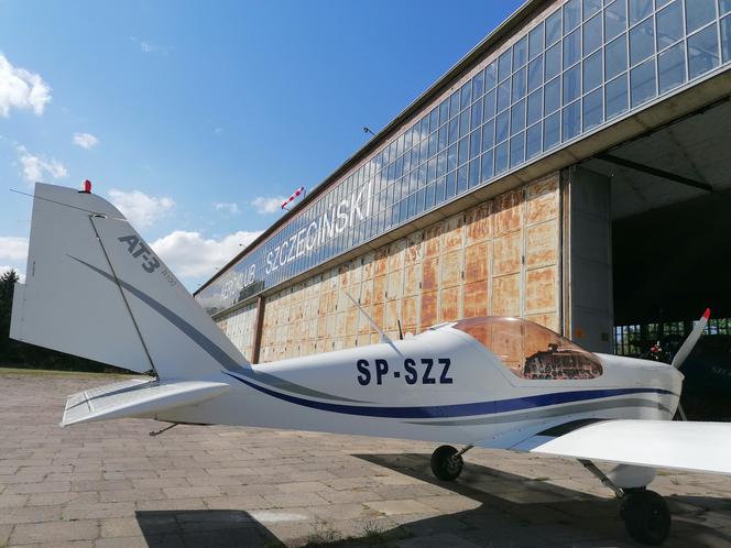 Wyremontowany hangar Aeroklubu Szczecińskiego