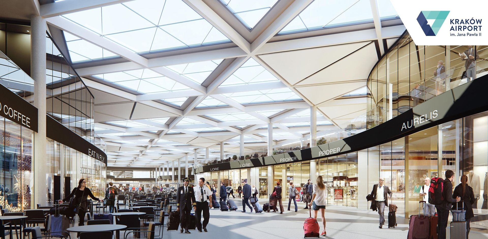 Wizualizacja rozbudowy lotniska w Krakowie