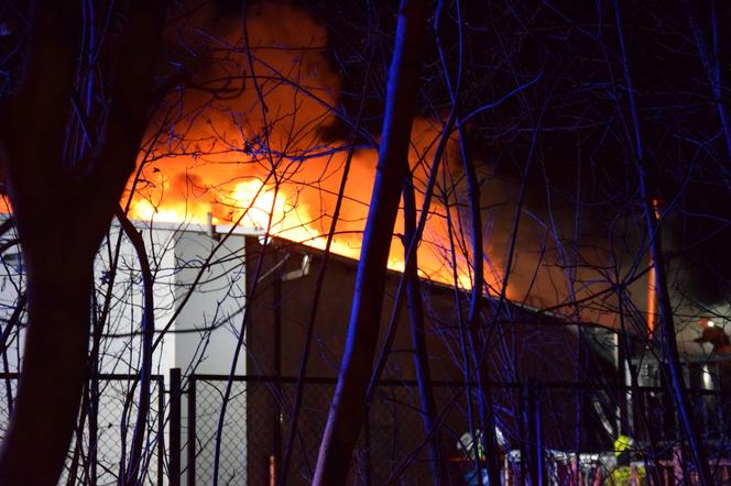 Pali się supermarket Intermarche w Górze. Pożar trawi go od kilku godzin