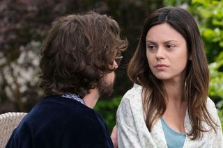 M jak miłość odc. 1891. Kasia (Paulina Lasota), Mariusz (Mateusz Mosiewicz)