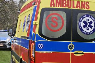 Pożar drewnianego domu w Kąśnej Dolnej