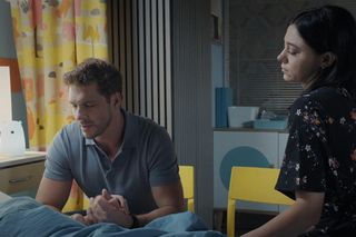 M jak miłość, odcinek 1837: Marcin (Mikołaj Roznerski), Iza (Adriana Kalska)