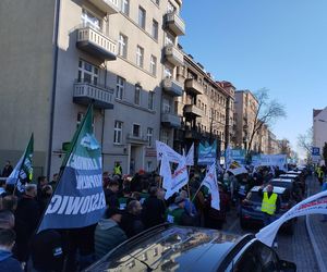 Górnicy protestowali pod ministerstwem przemysłu w Katowicach przeciwko likwidacji KWK Bielszowice