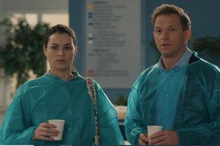 Barwy szczęścia, odcinek 3131. Weronika (Maria Świłpa), Łukasz (Michał Rolnicki)