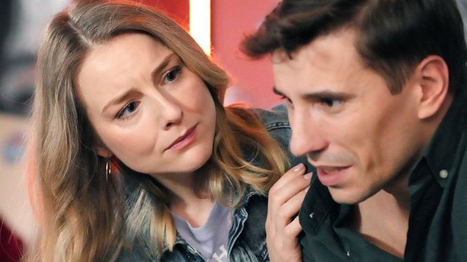 Barwy szczęścia, odc. 3168. Tomasz (Jakub Sokołowski), Grażyna (Kinga Suchan)