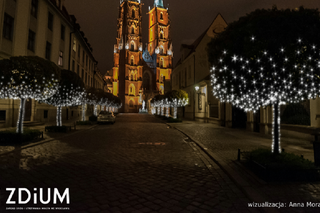 Świąteczne iluminacje na wrocławskich ulicach