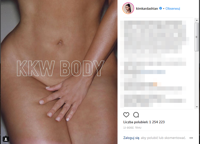 Kim Kardashian nago na Instagramie 