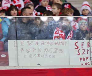 Kibice wspierają Polskę w meczu z Litwą. Zobacz zdjęcia