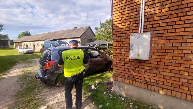Groźny wypadek! Pijany kierowca wjechał na podwórko, gdzie bawiły się dzieci. Ranny 11-letni chłopiec