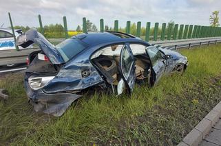 Skasował pożyczone BMW! Groźna kolizja pod Elblągiem!