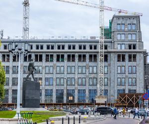 Gmach Banku Gospodarstwa Krajowego w Warszawie w trakcie remontu