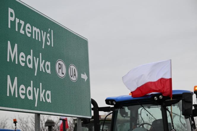 Protest rolników w Medyce