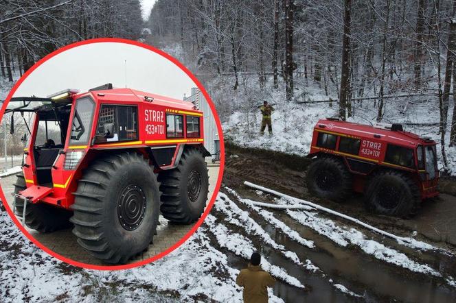 Nietypowy sprzęt gdyńskich strażaków. Pojazd nie potrzebuje drogi ani kierowcy