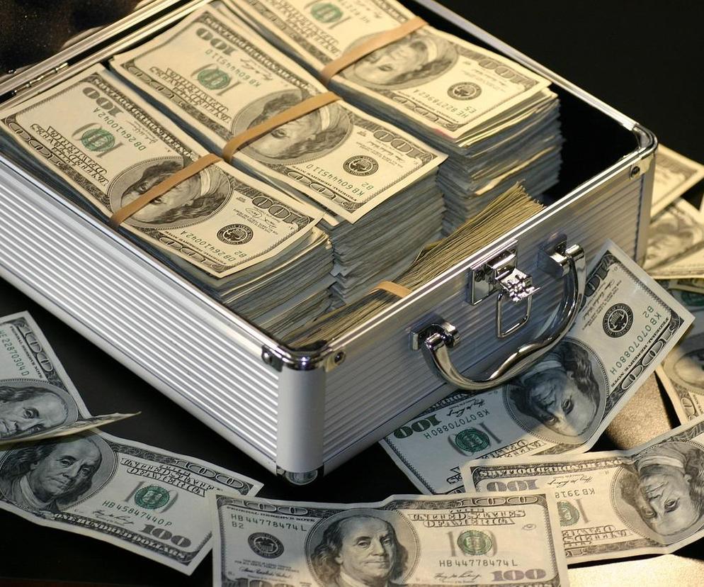 dolary, USD, pieniądze, łapówka, korupcja, bogactwo, wygrana