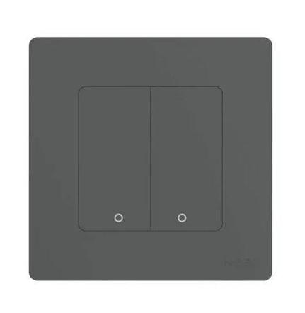 Włącznik Światła podwójny Star Ring ZigBee bez N MOES ZS-SR-EU2-GY-MS Tuya