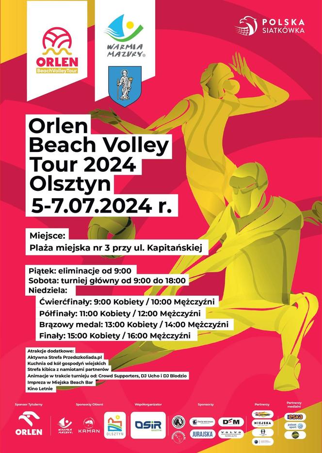 ORLEN Beach Volley Tour Olsztyn 2024 od 5. do 7. lipca