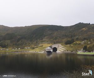 Wizualizacja tunelu dla statków w Norwegii