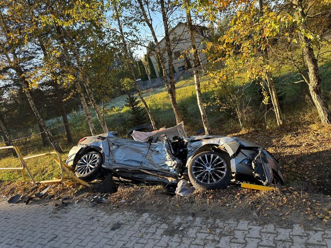 Tragiczny wypadek na DK73 w miejscowości Cieliny