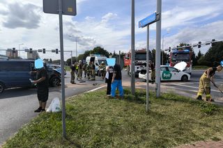 Wypadek pod Trapezem w Lesznie