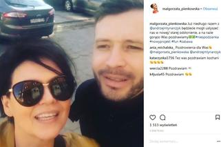 Małgorzata Pieńkowska i Andrzej Młynarczyk na Instagramie