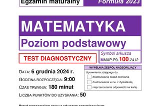 Matura 2025: próbna matematyka podstawowa. PDF odpowiedzi i arkusze CKE piątek 6.12.24