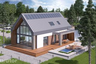Projekt A102aG2 Dom z klimatem - wariant II (z wentylacją mechaniczną i rekuperacją)