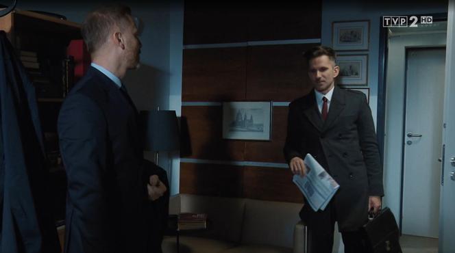 M jak miłość, odc. 1519: Kamil (Marcin Bosak), Andrzej Budzyński (Krystian Wieczorek)