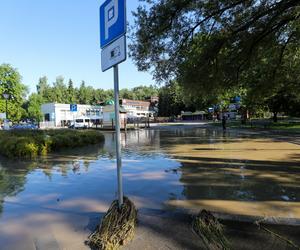 Zniszczenia po nawałnicy, która przeszła przez Rabkę-Zdrój