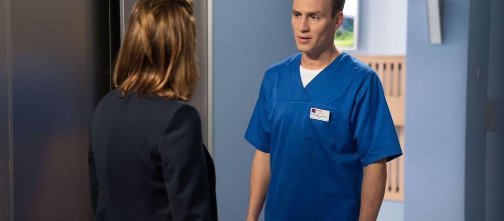 Na dobre i na złe odc. 725. Kasia Smuda (Ilona Ostrowska), Michał Wilczewski (Mateusz Janicki)