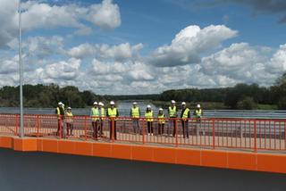 Budowa mostu w Milsku