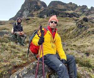 Rysiek Pawłowski w Papui Nowej Gwinei. Wraz z Tomkiem Brylem wszedł na Mount Giluwe (4368 m n.p.m.) 