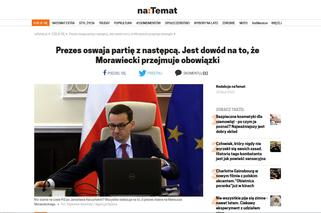 Morawiecki juz rządzi partia. Burza po publikacji SE