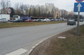 Gigantyczny korek w Rzeszowie. Powód? Otwarcie Agata Meble