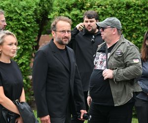 Robert Górski na pogrzebie Kołaczkowskiej
