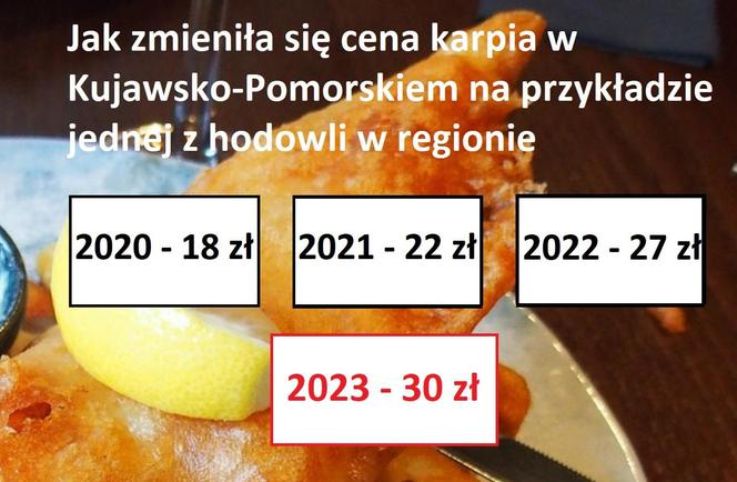 Ile zapłacimy za karpia na święta 2023 w Kujawsko-Pomorskiem?