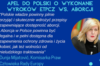 Komisarka Praw Człowieka Rady Europy apeluje o wykonanie wyroków ETPC