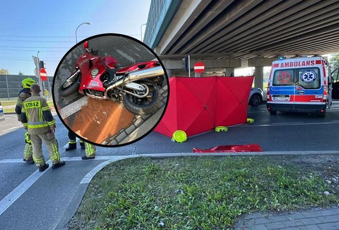  Tragiczny wypadek w Łomiankach. Nie żyje motocyklista