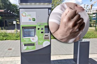 „Biletomat to nie worek treningowy” Kamery nagrały wandala