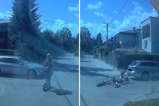 Uderzyły hulajnogą w samochód. Rzeszowska policja publikuje szokujące nagranie