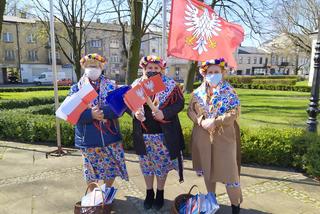 W centrum miasta Siedlce zawisła flaga województwa mazowieckiego [WIDEO, FOTO]