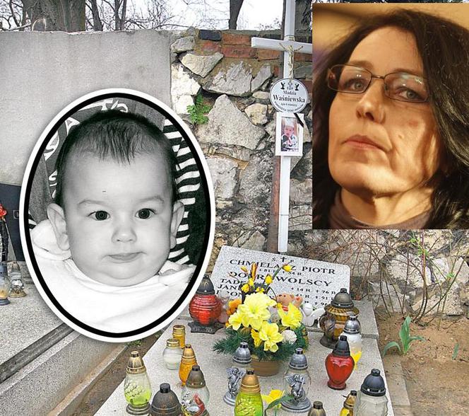 Beata Cieślik - tylko matka Bartka odwiedza grób Madzi