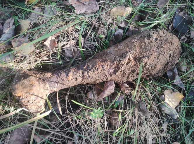 Niewybuchy znalezione w Borowinie przeleżały w ziemi kilkadziesiąt lat