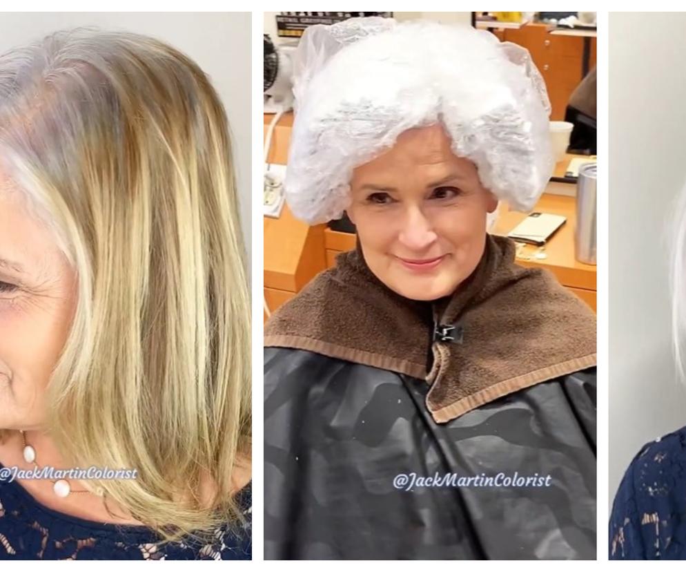 Metamorfoza fryzury u kobiety po 60-tce
