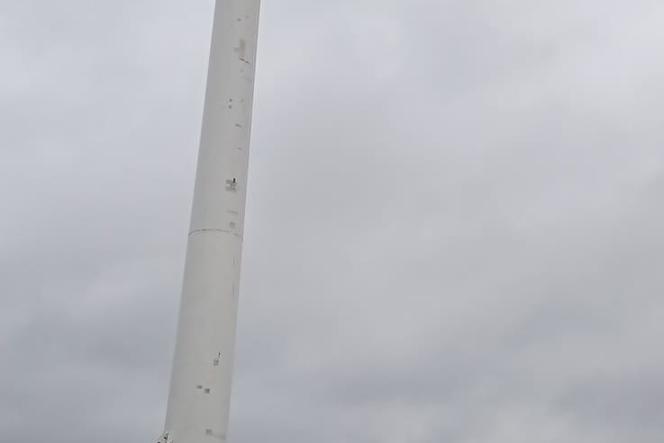 Pożar turbiny wiatrowej w Goliszewie