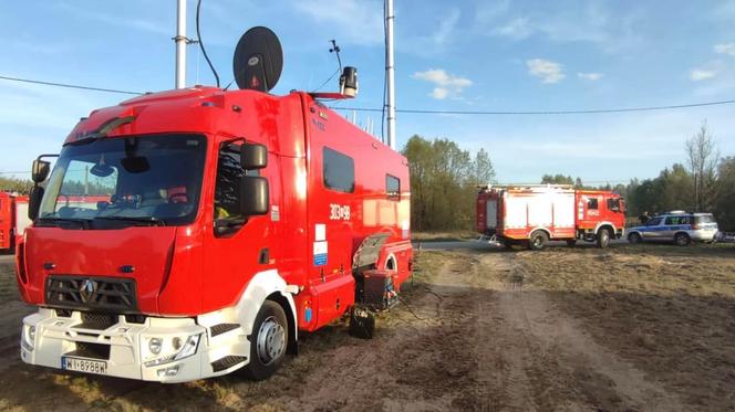 Ogromny pożar pod Grójcem! Spłonęło 80 hektarów lasu