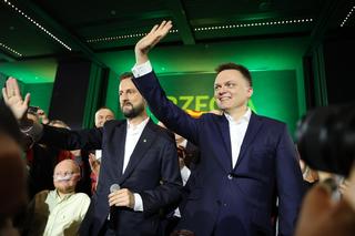 Wyniki wyborów 2023. Tak zareagowali partyjni liderzy, zdjęcia ze sztabów