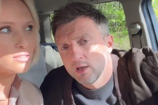 M jak miłość nowy sezon po wakacjach 2025. Dorota (Iwona Rejzner), Bartek (Arkadiusz Smoleński) na planie