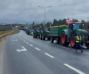 Tak wygląda protest rolników w okolicach Poznania!