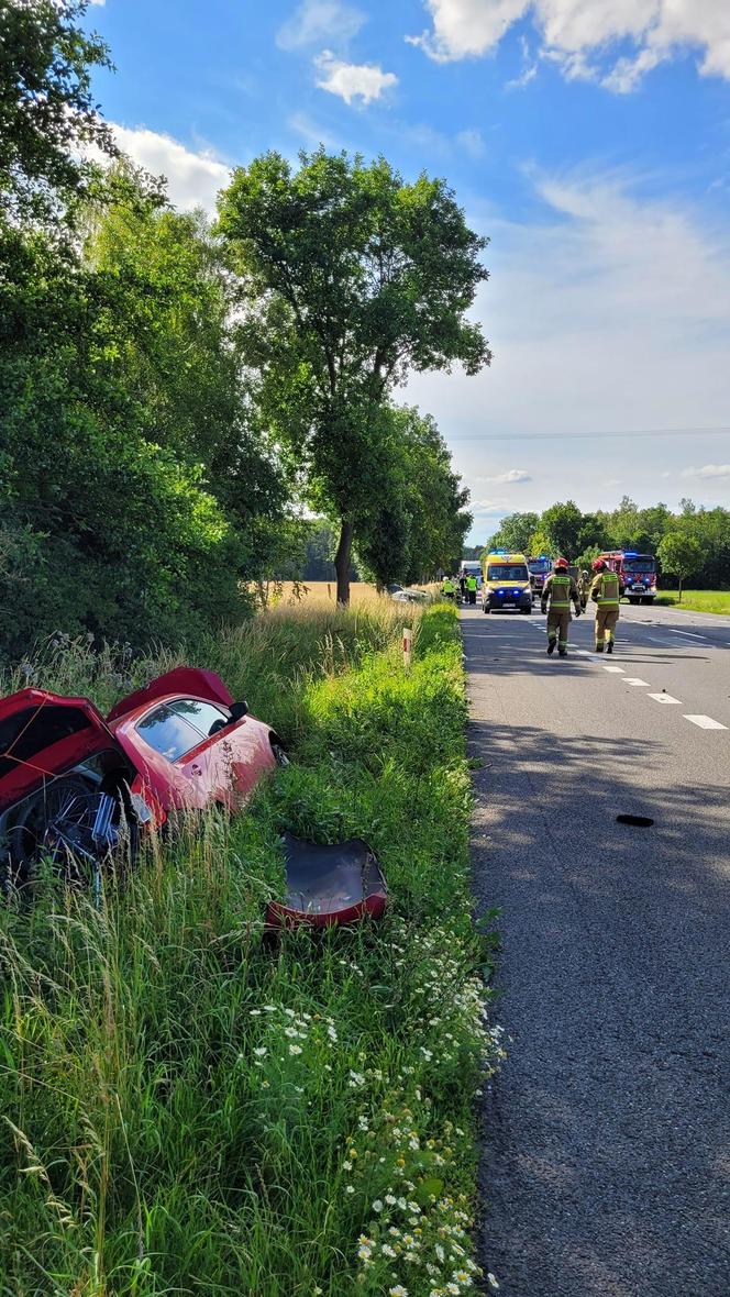 Wpadek na DK2 w pobliżu Zbuczyna