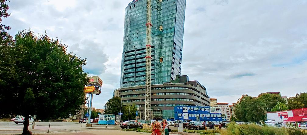 Budowa Hanza Tower - lipiec 2020